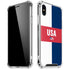 USA Flag Color Block iPhone X/XS Clear Case