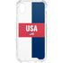 USA Flag Color Block iPhone XS Clear Case