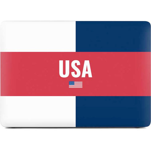 USA Flag Color Block Apple MacBook Air Skin