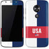 USA Flag Color Block Moto E5 Play Skin