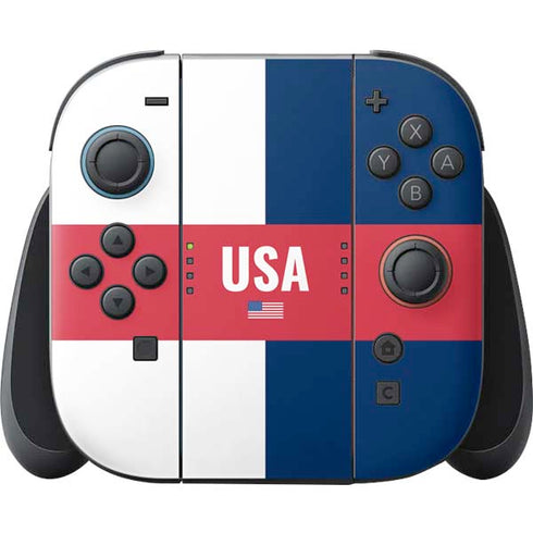 USA Flag Color Block Nintendo Switch 2 (2025) Joy-Con Controller Skin