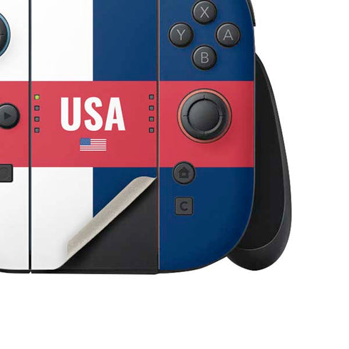 USA Flag Color Block Nintendo Switch 2 (2025) Joy-Con Controller Skin