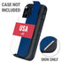 USA Flag Color Block Otterbox Defender iPhone Skin