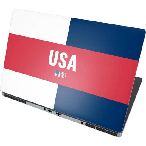 USA Flag Color Block Dell Precision Skin