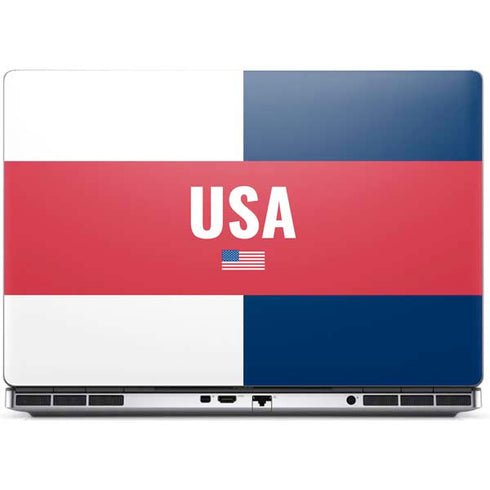 USA Flag Color Block Dell Precision Skin