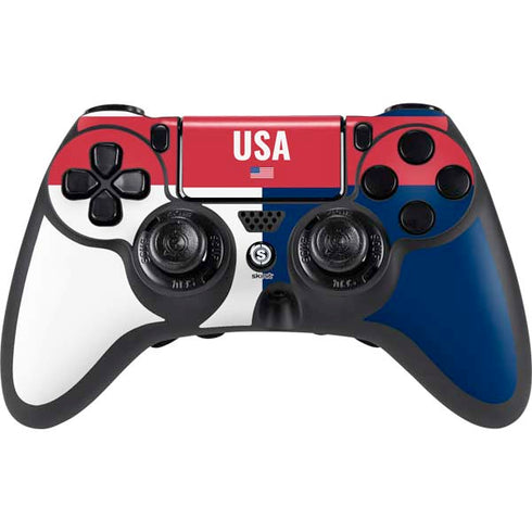 USA Flag Color Block PlayStation PS4 Skins