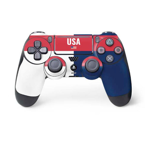 USA Flag Color Block PlayStation PS4 Skins