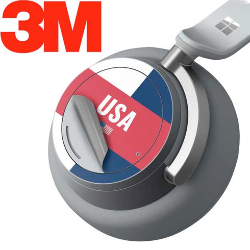 USA Flag Color Block Surface Headphones Skin