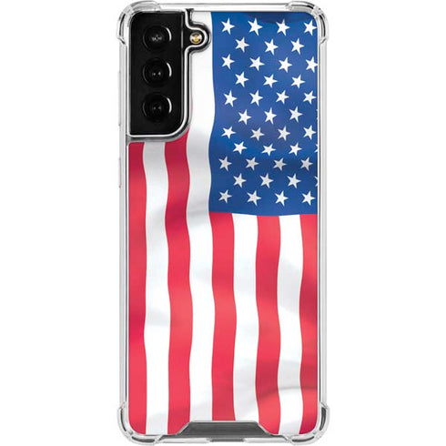 USA Flag Galaxy S22 Plus Clear Case