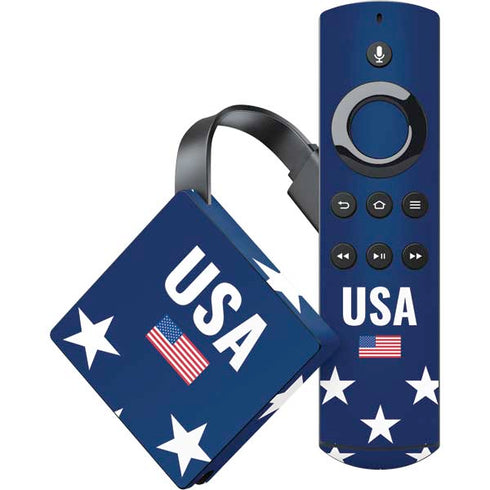 USA Flag Stars Amazon Fire TV Skin
