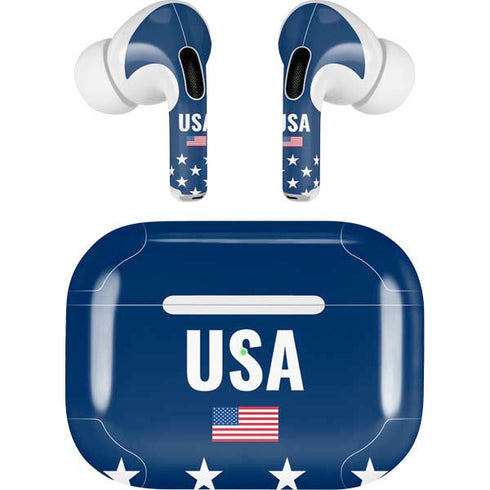 USA Flag Stars AirPods Skins