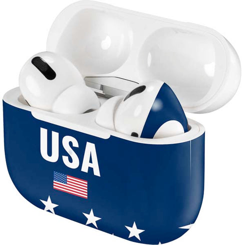 USA Flag Stars AirPods Skins