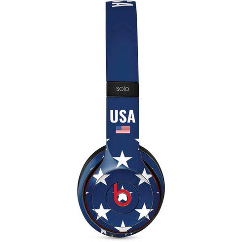 USA Flag Stars Beats Solo 2 Wireless Skin