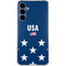 USA Flag Stars Galaxy A35 5G Clear Case