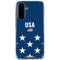 USA Flag Stars Galaxy A36 5G Clear Case