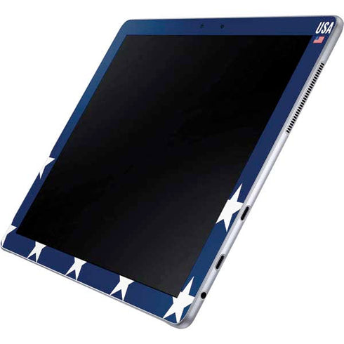 USA Flag Stars Galaxy Book 12in Skin