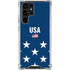 USA Flag Stars Galaxy S23 Ultra Clear Case