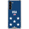 USA Flag Stars Galaxy S24 FE Clear Case
