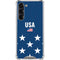 USA Flag Stars Galaxy S24 FE Clear Case