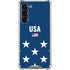 USA Flag Stars Galaxy S24 FE Clear Case
