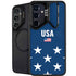 USA Flag Stars Galaxy S24 FE Kickstand Case