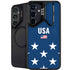USA Flag Stars Galaxy S24 Kickstand Case