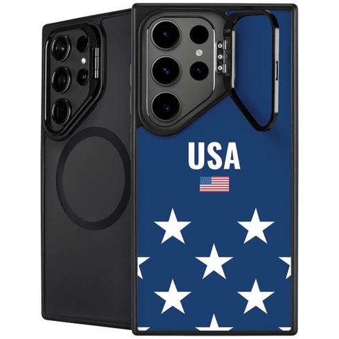 USA Flag Stars Galaxy Cases