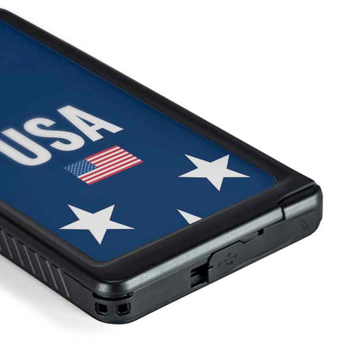 USA Flag Stars Galaxy S24 Ultra Waterproof Case