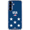 USA Flag Stars Galaxy S25 Clear Case