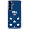 USA Flag Stars Galaxy S25 Plus Clear Case