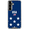 USA Flag Stars Galaxy S26 Clear Case