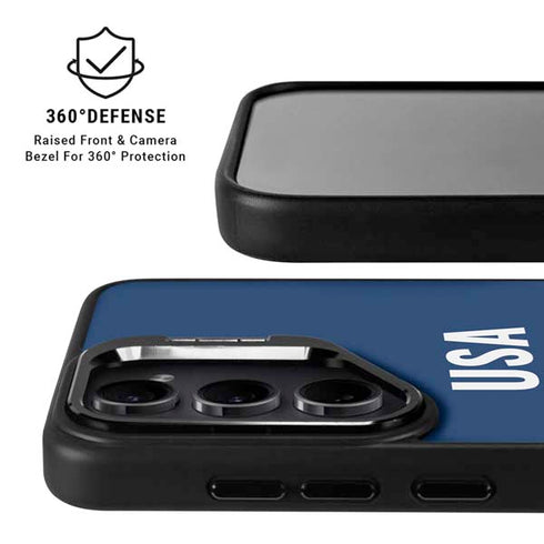 USA Flag Stars Galaxy S26 Kickstand Case