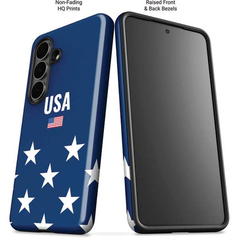 USA Flag Stars Galaxy S26 Plus Impact Case