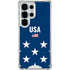 USA Flag Stars Galaxy S26 Ultra Clear Case