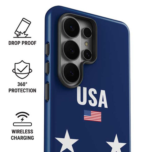 USA Flag Stars Galaxy S26 Ultra Impact Case