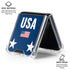 USA Flag Stars Galaxy Z Flip6 Clear Case
