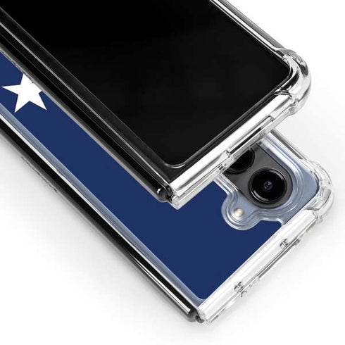 USA Flag Stars Galaxy Z Fold5 5G Clear Case