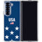 USA Flag Stars Galaxy Z Fold6 Clear Case