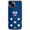 USA Flag Stars iPhone 15 Clear Case