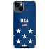 USA Flag Stars iPhone 15 Clear Case
