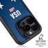 USA Flag Stars iPhone 15 Pro Max Kickstand Case
