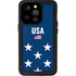 USA Flag Stars iPhone 15 Pro Waterproof Case