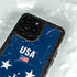 USA Flag Stars iPhone 15 Pro Waterproof Case