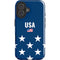 USA Flag Stars iPhone 16 Impact Case