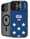 USA Flag Stars iPhone 16 Kickstand Case