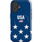 USA Flag Stars iPhone 16 Magsafe Impact Case