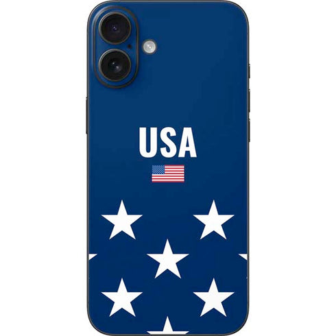 USA Flag Stars iPhone 16 Plus Skin