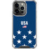 USA Flag Stars iPhone 16 Pro Clear Case
