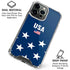 USA Flag Stars iPhone 16 Pro Clear Case