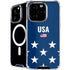 USA Flag Stars iPhone 16 Pro MagSafe Case